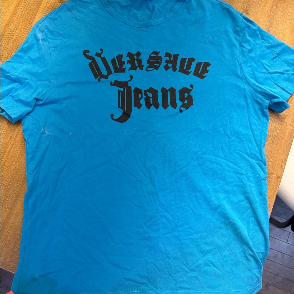 Versace Jeans Collection Blue Short Sleeve Tee